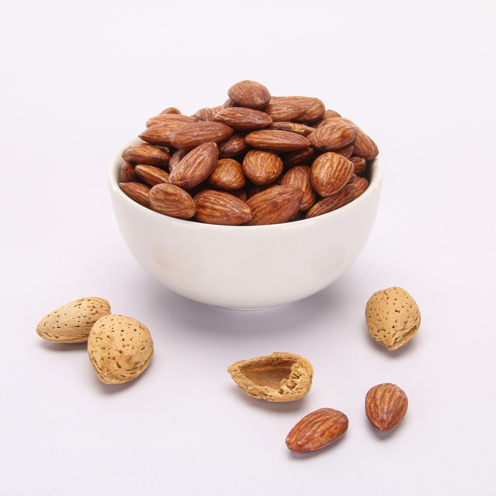 Extra roasted peeled almonds without salt